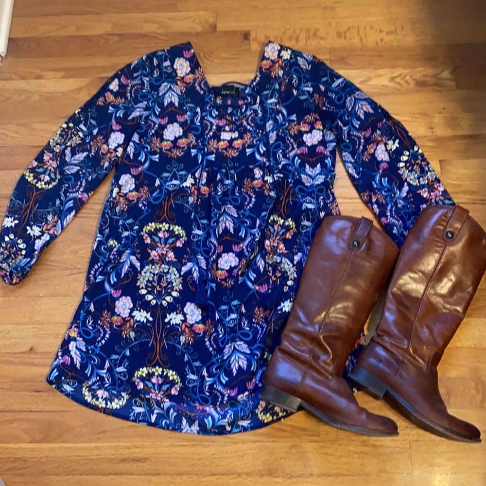 Floral babydoll dress by oober swank.